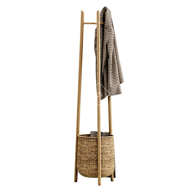 Bolia Cocoon Coat Stand & Jacket 3D model image 6