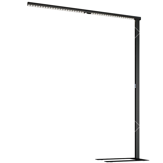 Modern LED Aluminum Floor Lamp 3D model image 5