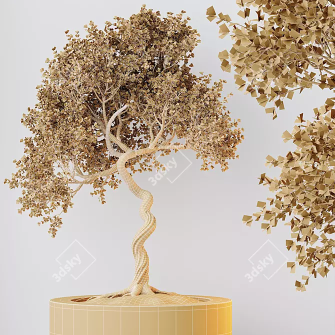 Modern Olive Tree Set 3D 3D model image 5