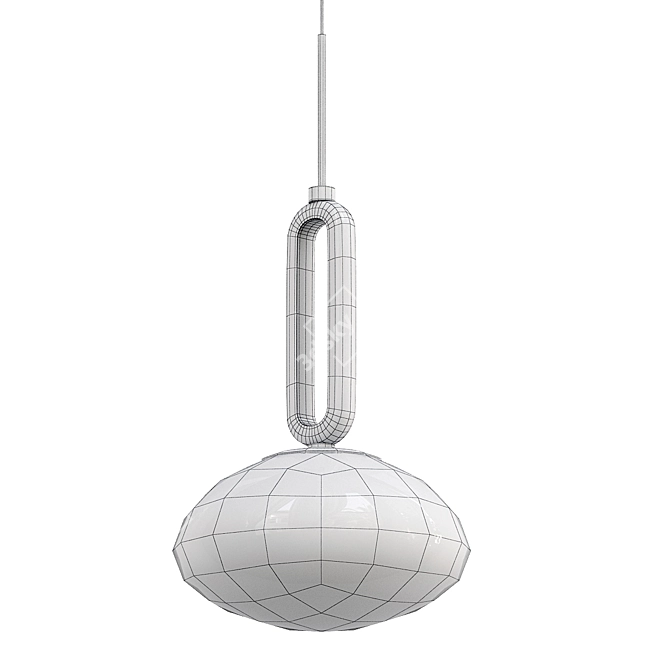 Sleek Naomi Pendant Light 3D model image 2