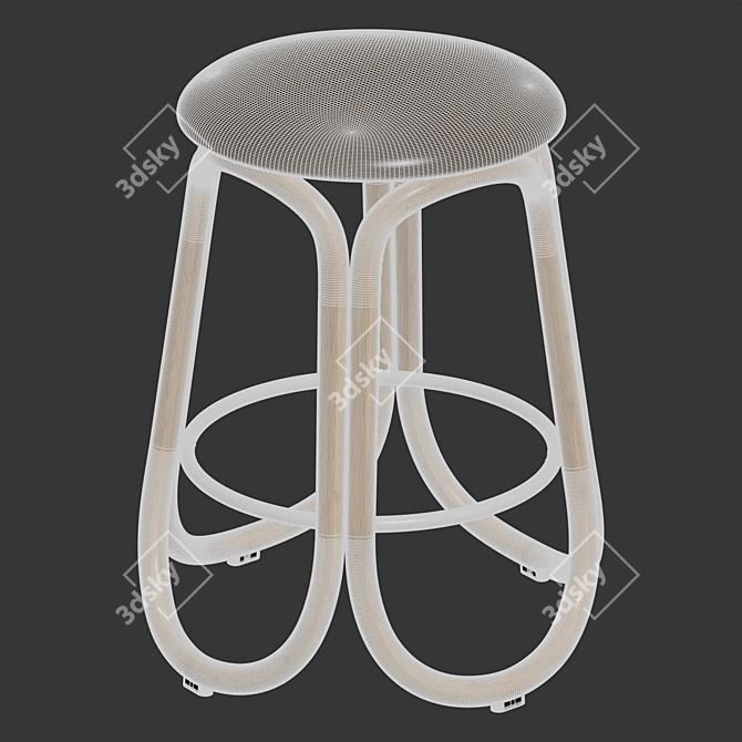 Modern Gres Barstool Set Collection 3D model image 3