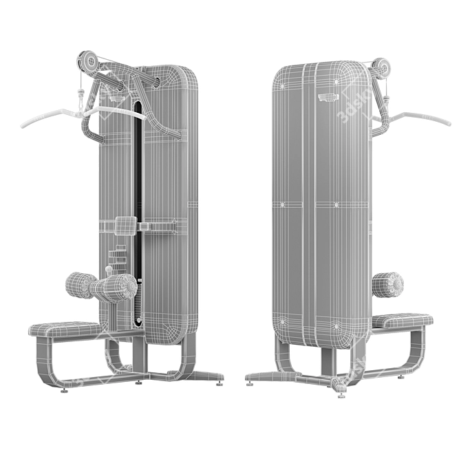 Advanced Technogym Artis Lat Machine 3D model image 3