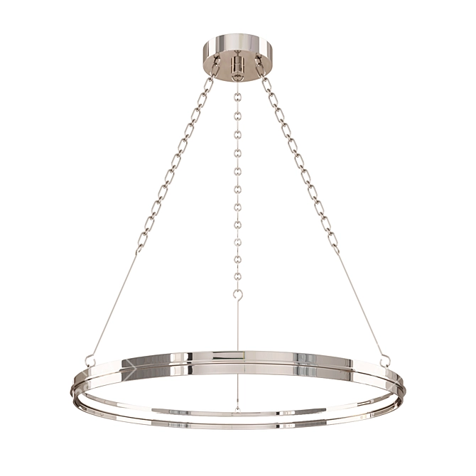 Elegant Vintage-Inspired Hudson Valley Chandelier 3D model image 2