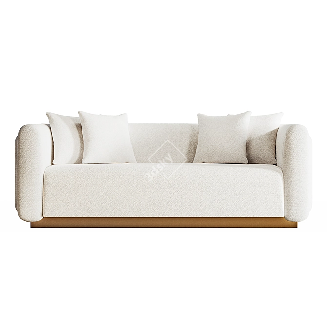 Luxury Foz Sofa Inspired Design 3D model image 2