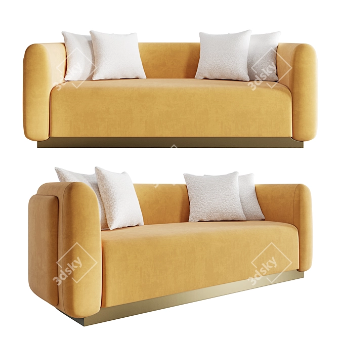 Luxury Foz Sofa Inspired Design 3D model image 4