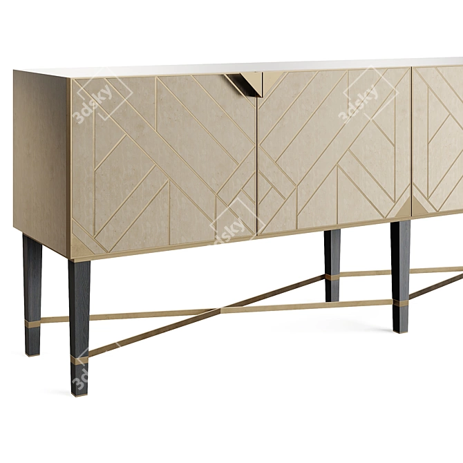  Sirmione Quad-Polygon Sideboard 3D model image 2