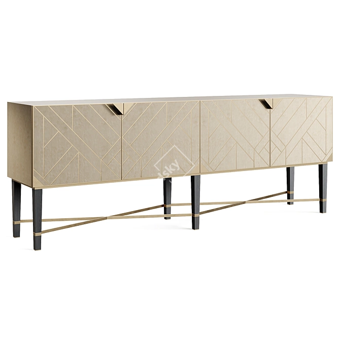  Sirmione Quad-Polygon Sideboard 3D model image 4