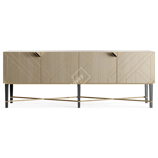  Sirmione Quad-Polygon Sideboard 3D model image 5