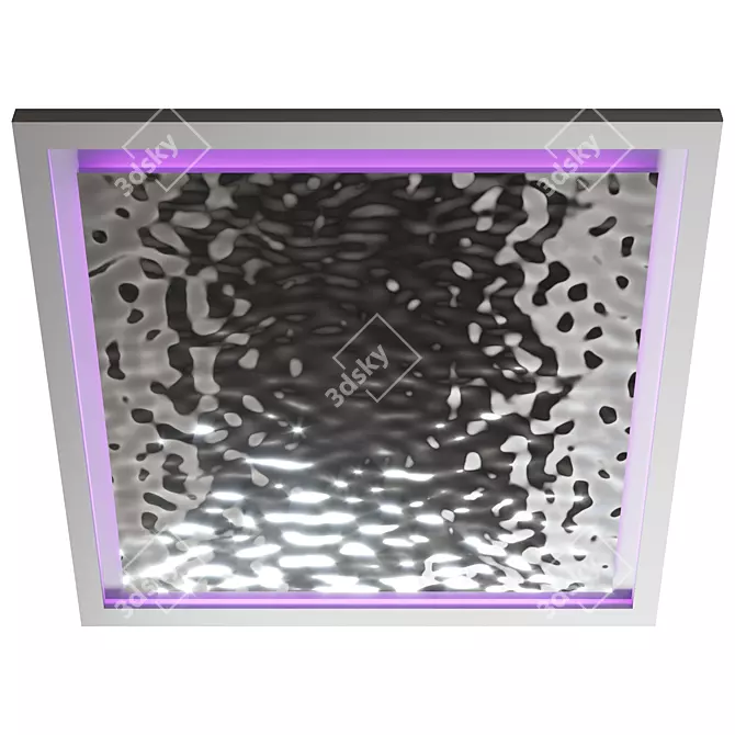 Metallic Panel Ceiling Tile 3D model image 2