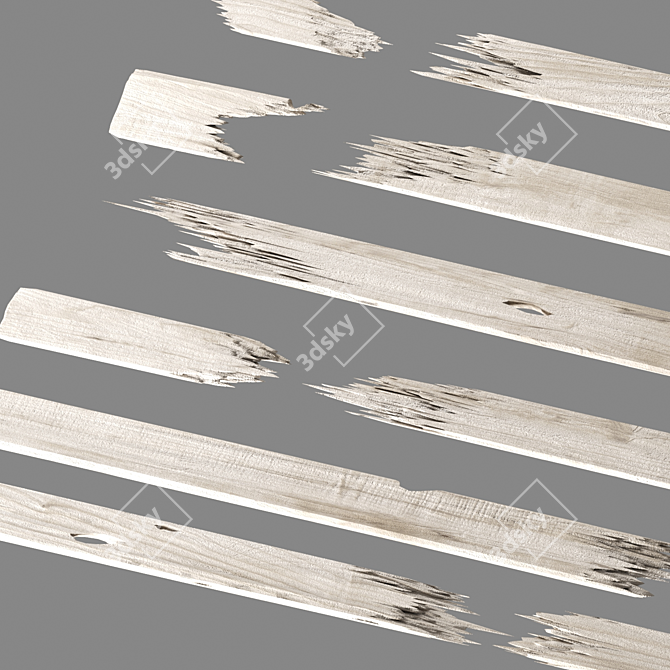 Vintage Boards Set 27 3D model image 3