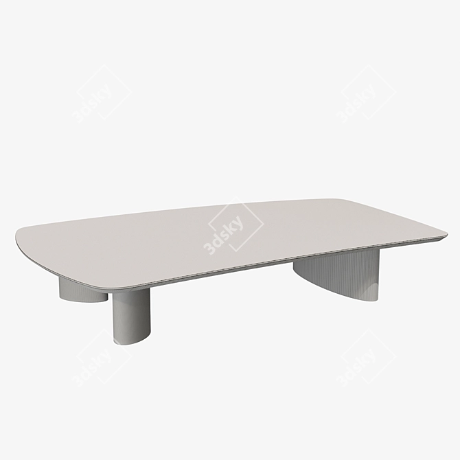 Bergman Charcoal Grey Coffee Table 3D model image 3