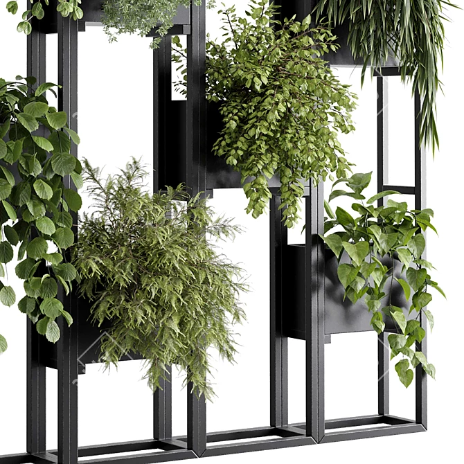 Metal Frame Vertical Garden Divider 3D model image 6