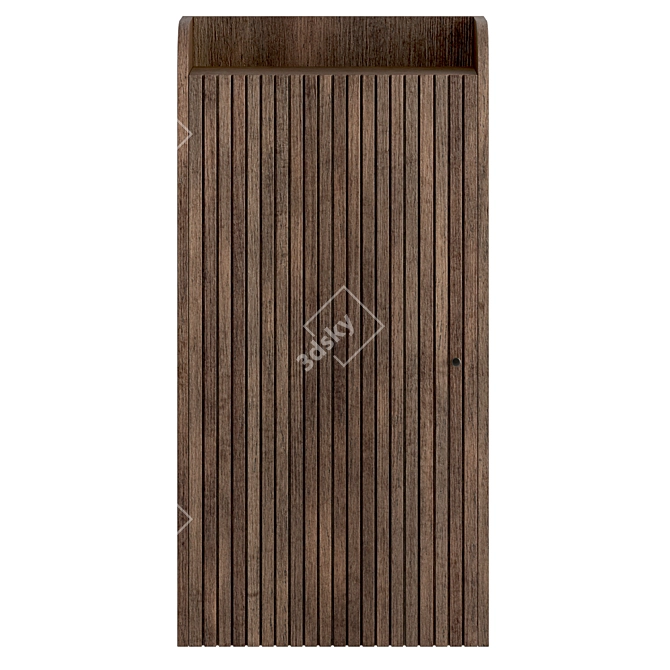 Dark Oak Sill Wall Cabinet 3D model image 2