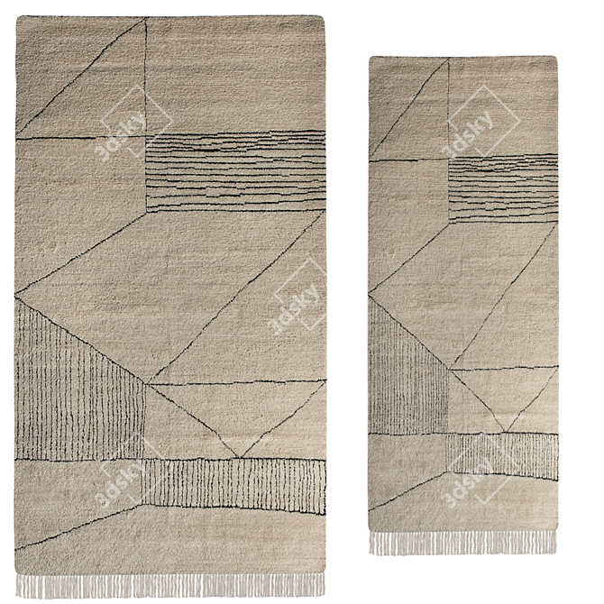 Berbere Baxter Carpets Collection 3D model image 3