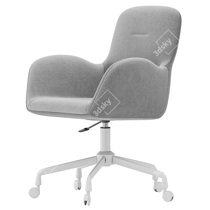 Office Chair Frey Beige Textile 3D model image 4