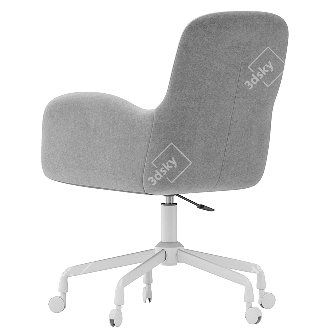 Office Chair Frey Beige Textile 3D model image 5