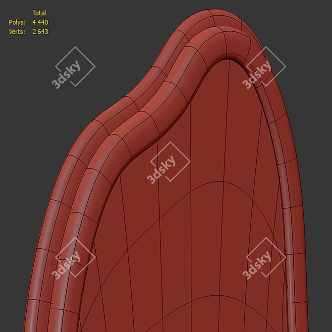 Sleek Japandi Mirror Collection 3D model image 5