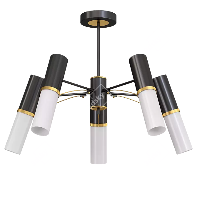 Elegant Ceiling Chandelier Viator 2558 3D model image 1