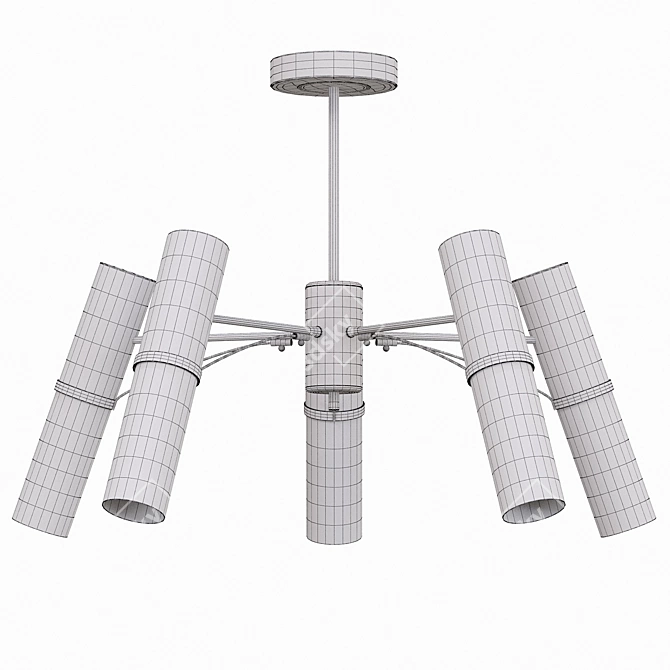 Elegant Ceiling Chandelier Viator 2558 3D model image 3