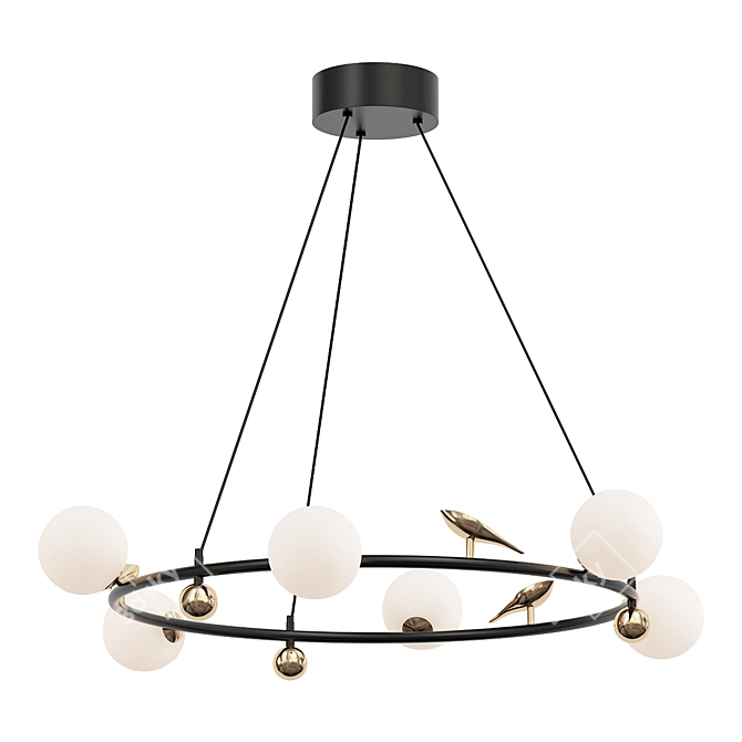 Modern Chandelier - Nomi 3D model image 1