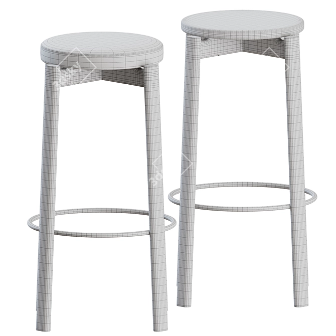 Audo Copenhagen Passage Bar Stool 3D model image 4