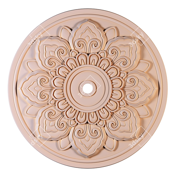 Ceiling Rosette 58 - Elegant Design 3D model image 1