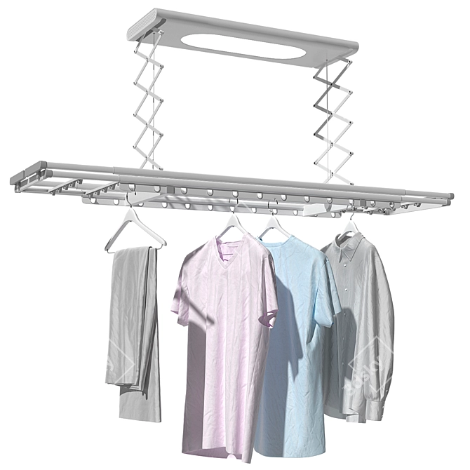 Aqara Smart Clothes Dryer, Portable 3D model image 2