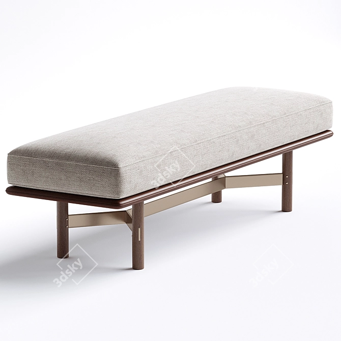 Contemporary Upholstered Bench by District 8 3D model image 2