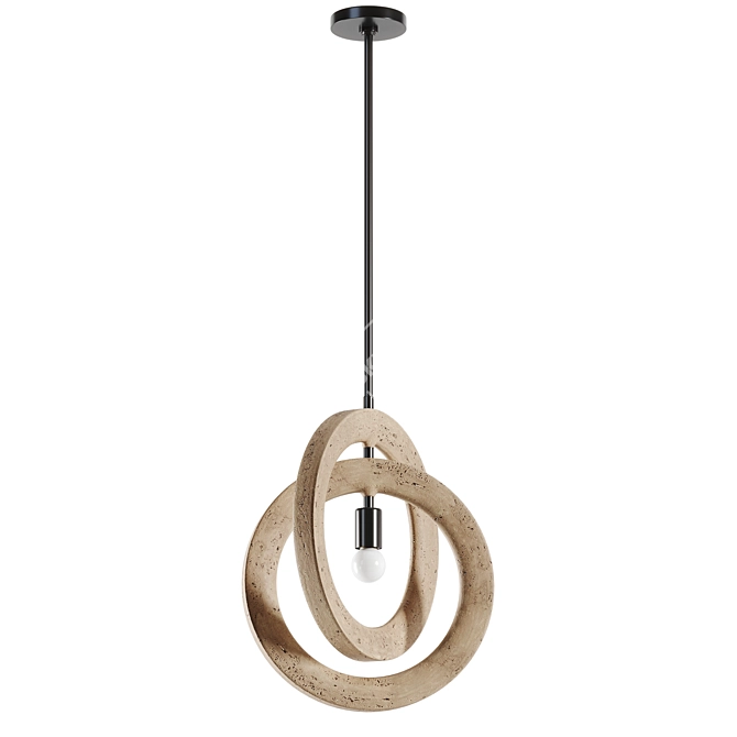 Sleek Pendant Light - Tufo 3D model image 1