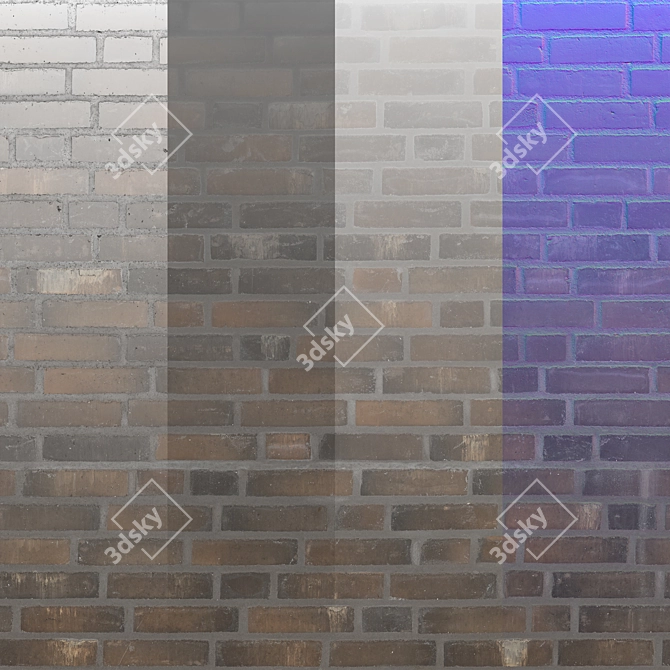 Advanced Texture Brick Material Kit 3D model image 2