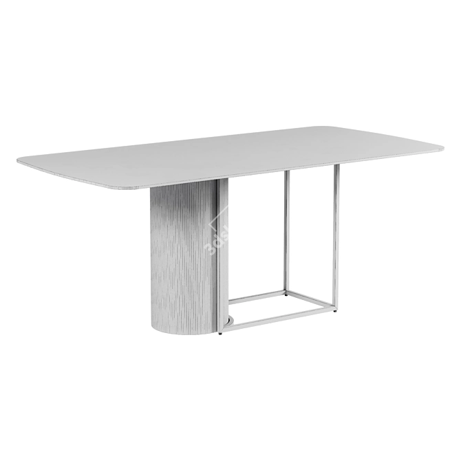 Garda Decor Dining Table 76AR-21100 3D model image 2