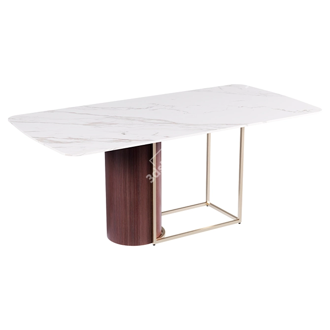 Garda Decor Dining Table 76AR-21100 3D model image 3