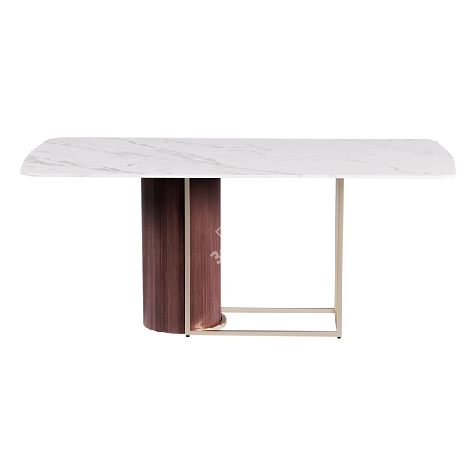 Garda Decor Dining Table 76AR-21100 3D model image 4