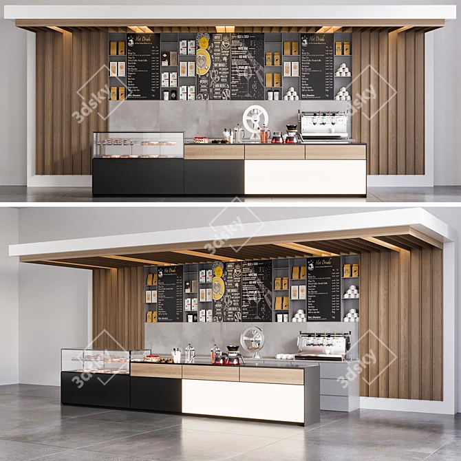 Culinary Cafe Bar No20 3D model image 1