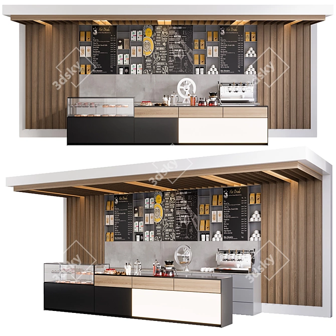 Culinary Cafe Bar No20 3D model image 2