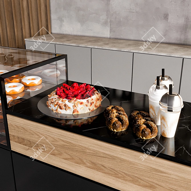 Culinary Cafe Bar No20 3D model image 3