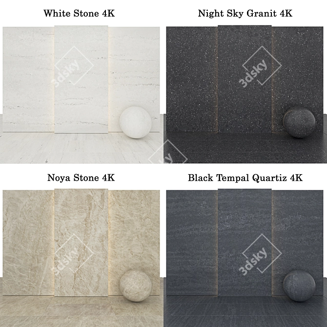 Premium Stone Texture Collection - 121 3D model image 2