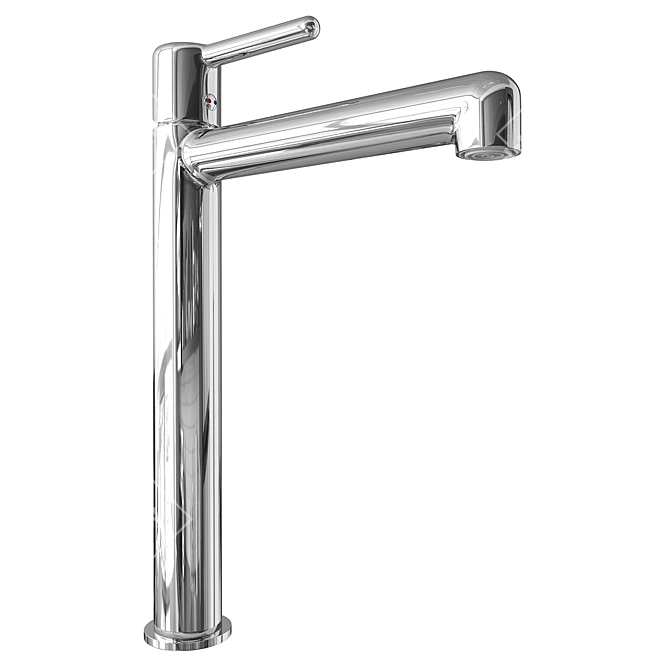 Aiger Chrome Washbasin Mixer 3D model image 1