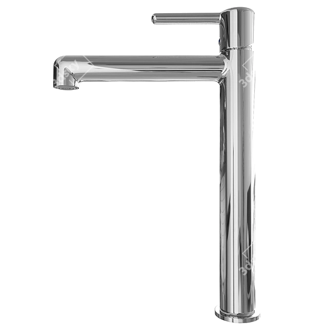 Aiger Chrome Washbasin Mixer 3D model image 3