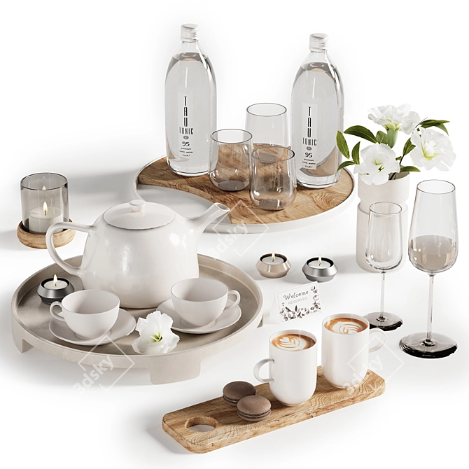 Elegant Tableware MA Set 33 3D model image 4