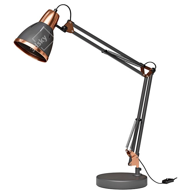 Arte Lamp White Desk Lamp 3D model image 2