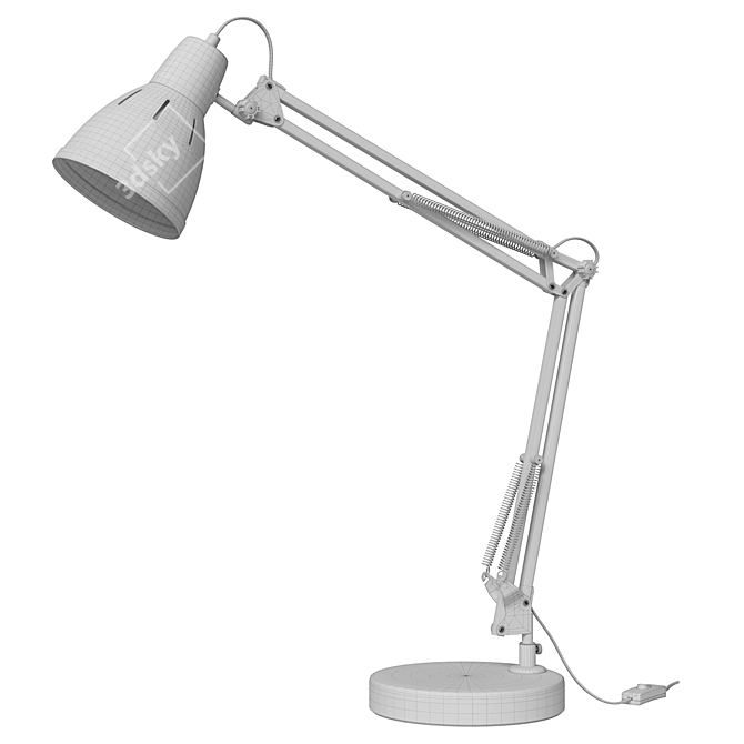 Arte Lamp White Desk Lamp 3D model image 3