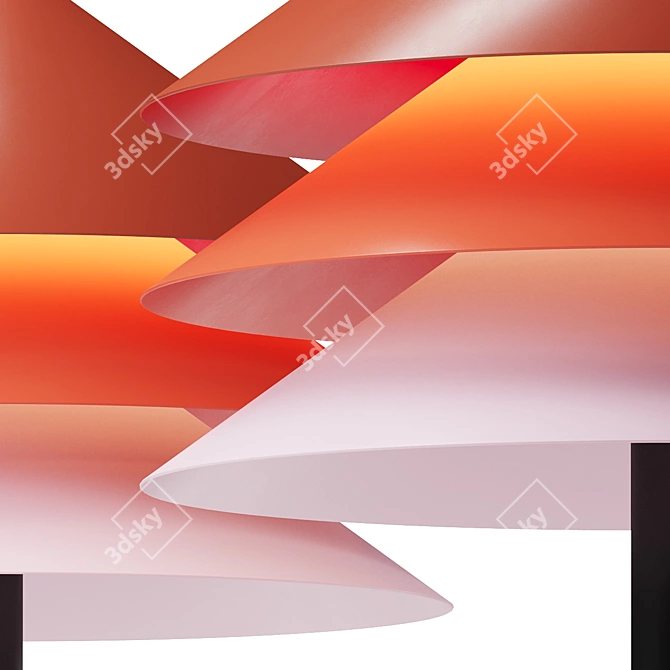  Multicolor Desk Lamp Shade 3D model image 2