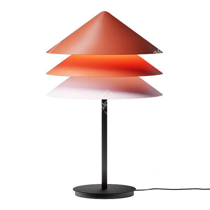  Multicolor Desk Lamp Shade 3D model image 4