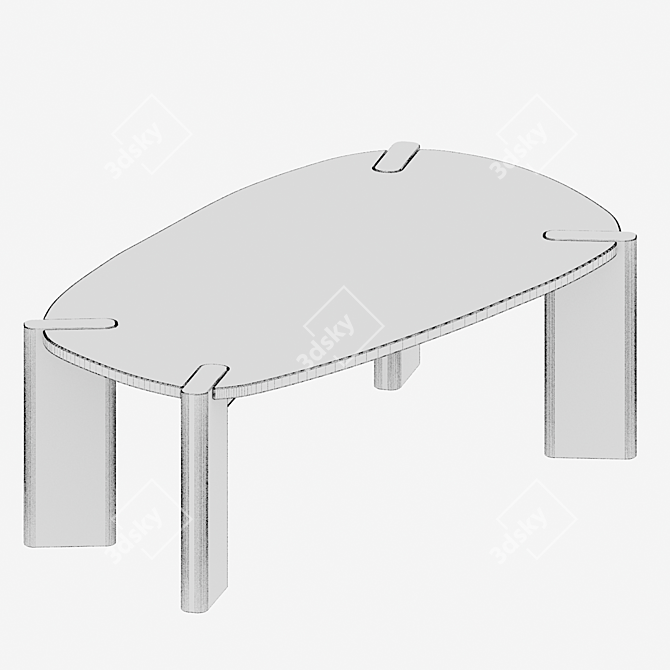 Elmo Coffee Table from La Redoute 3D model image 3