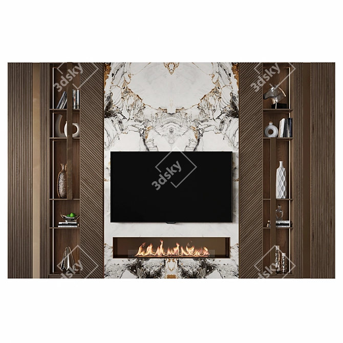 Premium 55" TV Wall Mount 3D model image 2