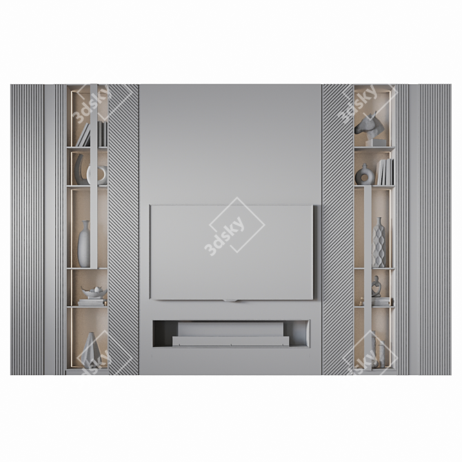 Premium 55" TV Wall Mount 3D model image 6