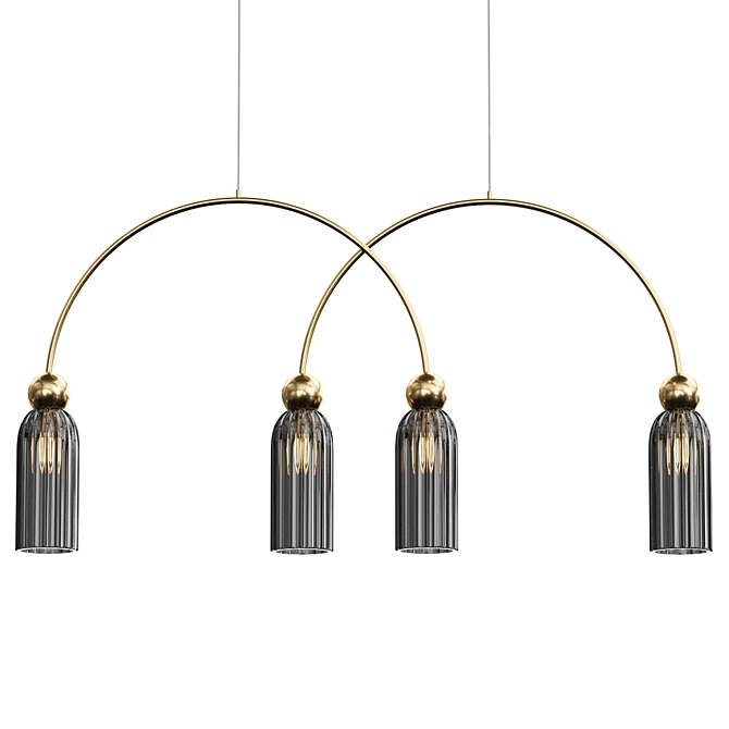 Antic Maytoni 4-Light Pendant 3D model image 1