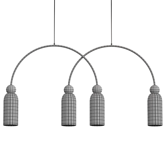 Antic Maytoni 4-Light Pendant 3D model image 4