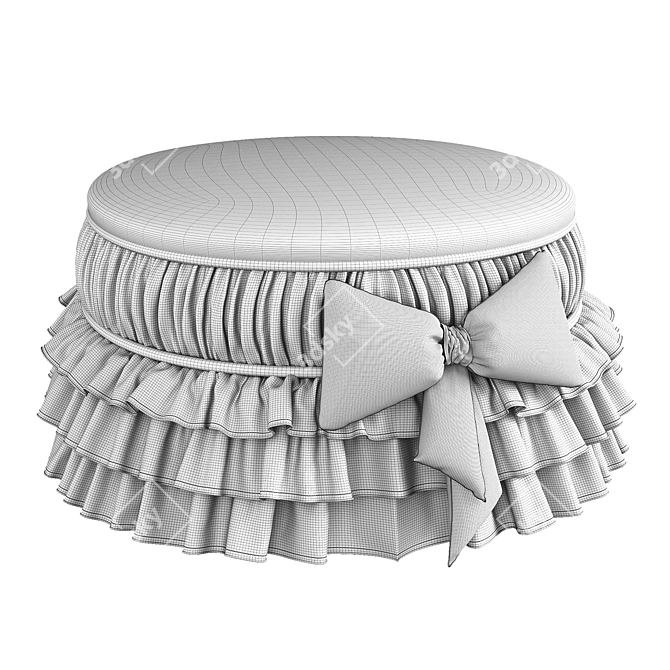 Angelicroom Mila Pouf 80cm 3D model image 2